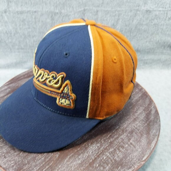 Atlanta Braves Two-Tone Baseball Cap 7 1/4 American Needle Vintage Cooperstown - Picture 2 of 11